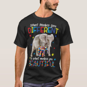 Camiseta Lo que te hace diferente madre elefante hijo de au