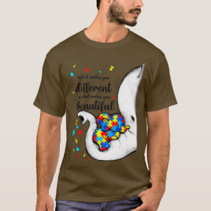 Camiseta Lo que te hace diferente madre elefante hijo de au