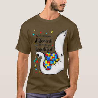Camiseta Lo que te hace diferente madre elefante hijo de au