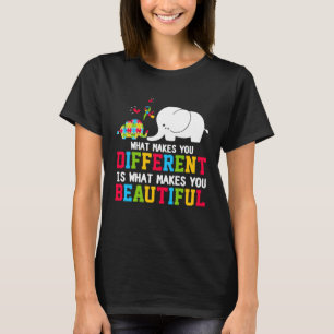 Camiseta Lo que te hace diferente madre elefante hijo de au