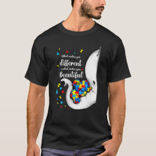 Camiseta Lo que te hace diferente madre elefante hijo de au