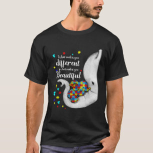 Camiseta Lo que te hace diferente madre elefante hijo de au