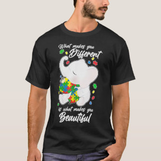 Camiseta Lo que te hace diferente madre elefante hijo de au