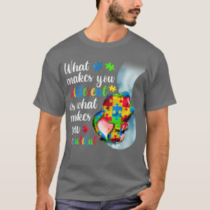Camiseta Lo Que Te Hace Diferente Te Hace Bella Autis