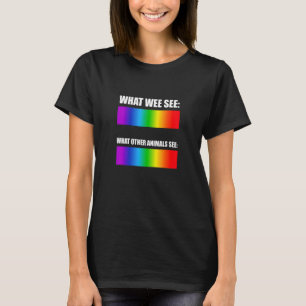 Camiseta Lo que vemos Qué otros animales ven Espectro