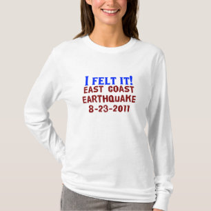 Camiseta ¡Lo sentía! Terremoto de la costa este, 2011