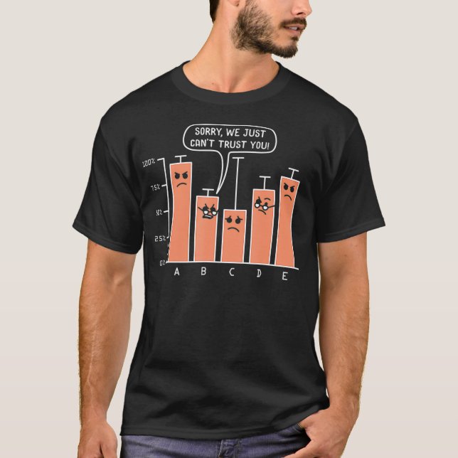 Camiseta Lo sentimos, no podemos confiar en ti Data Science (Anverso)