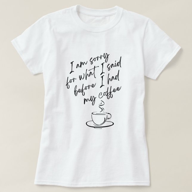 Camiseta Lo siento (Diseño del anverso)