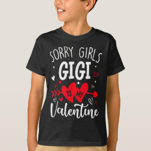 Camiseta Lo siento chicas Gigi es mi corazón de San Valentí