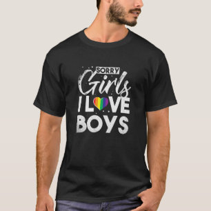 Camiseta Lo siento Chicas me encantan los chicos Gay GLBT L