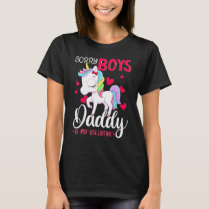 Camiseta Lo siento, chicos, papá es mi El día de San Valent
