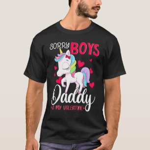 Camiseta Lo siento, chicos, papá es mi El día de San Valent