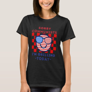 Camiseta Lo siento comunistas estoy asando hoy gafas de sol