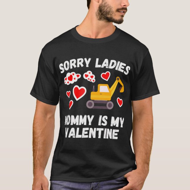 Camiseta Lo siento Damas Mami es mi día de San Valentín niñ (Anverso)