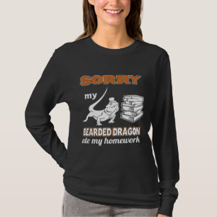 Camiseta Lo siento Dragón con la barba comiendo mi hogar