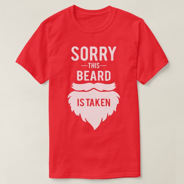 Camiseta Lo siento, esta barba se lleva a los hombres (Diseño del anverso)