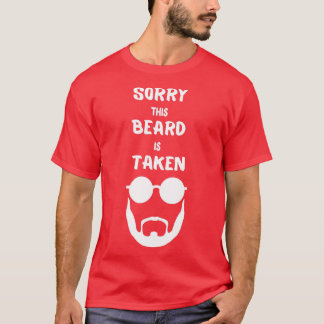 Camiseta Lo siento, esta barba se lleva en la camiseta9