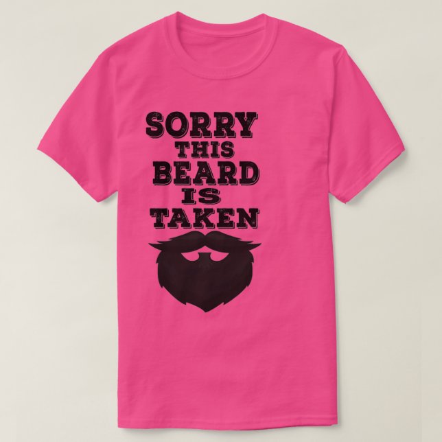 Camiseta Lo siento esta barba se toma barba cita graciosa R (Diseño del anverso)