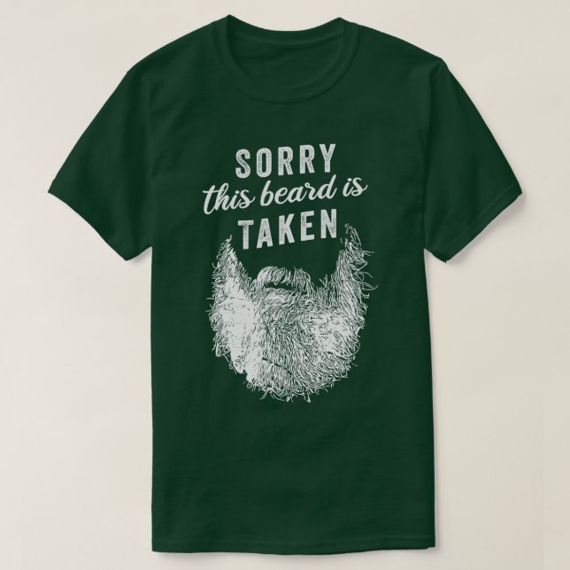 Camiseta Lo siento, esta barba se toma Día de San Valentín  (Diseño del anverso)