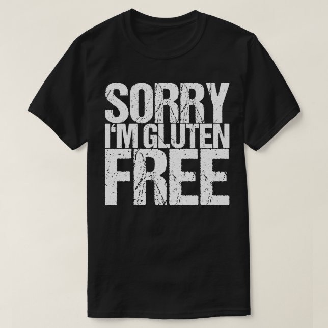 Camiseta Lo Siento Im Gluten Free (Diseño del anverso)