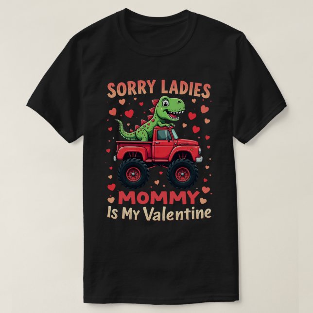 Camiseta Lo siento, mamá es mi camión de dinosaurios de San (Diseño del anverso)