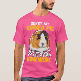 Camiseta Lo siento, mi cerdo guineano se comió mi viaje Mas
