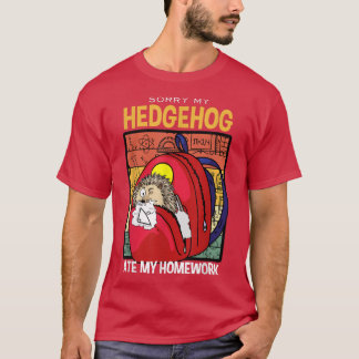 Camiseta Lo Siento Mi Hedgehog Se Comía Mi Homework Furze-p
