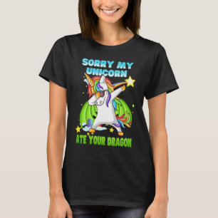 Camiseta Lo siento, mi unicornio comió tu carro