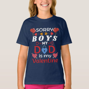 Camiseta Lo siento Muchachos Mi papá es mi valentina
