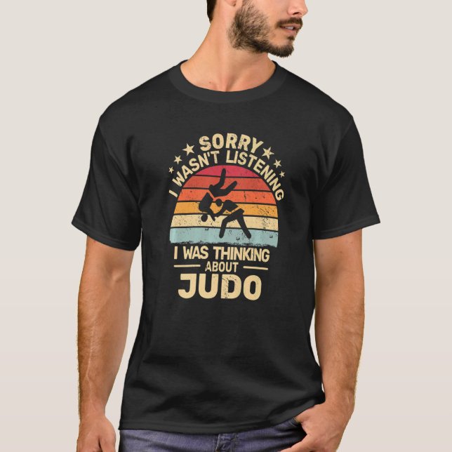 Camiseta Lo siento, no era judoka judoista para niños judo  (Anverso)