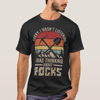 Camiseta Lo siento, no estaba escuchando, estaba pensando e