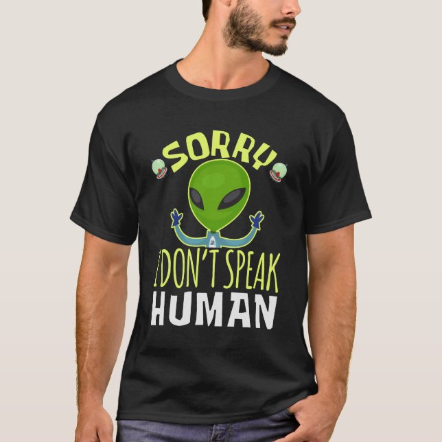 Camiseta Lo siento, no hablo de un extraño gracioso (Anverso)