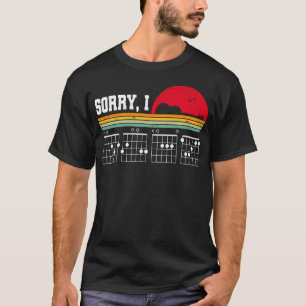 Camiseta Lo siento, no me importa Mensaje Oculto Guitarra R