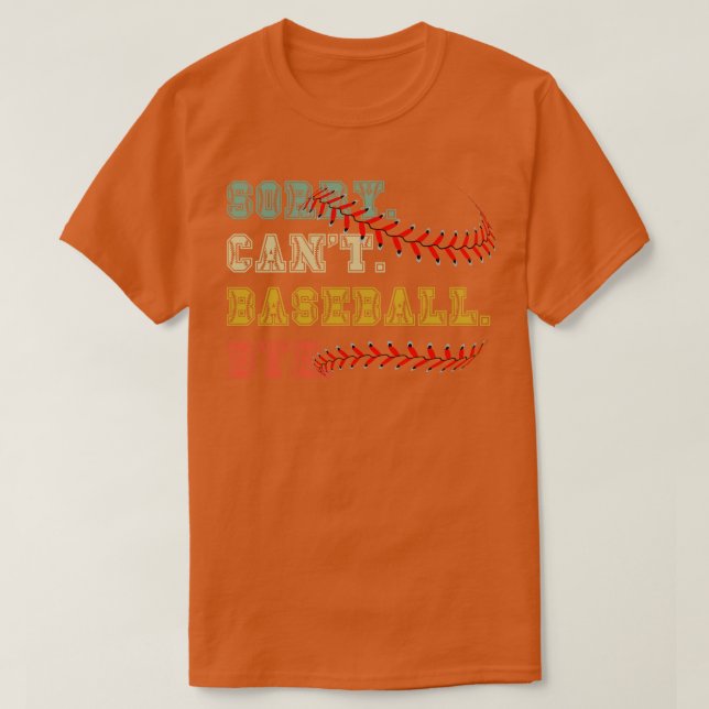 Camiseta Lo siento, no puedo despedirse 27 del béisbol (Diseño del anverso)