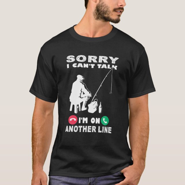 Camiseta Lo siento, no puedo hablar de que estoy en otra lí (Anverso)