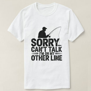 Camiseta Lo siento, no puedo hablar. Estoy en mi otra línea