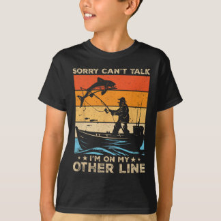 Camiseta Lo siento, no puedo hablar, estoy en mi otra línea