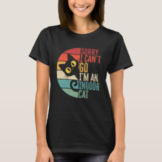 Camiseta Lo siento no puedo ir soy un gato introvertido de