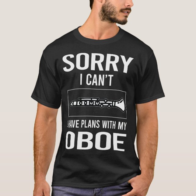 Camiseta Lo siento, no puedo Oboe (Anverso)