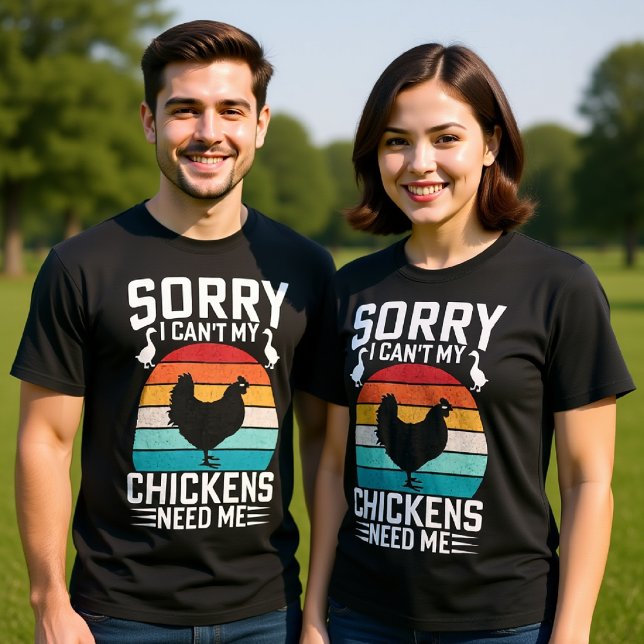 CAMISETA LO SIENTO, NO PUEDO QUE MIS POLLOS ME NECESITEN (Subido por el creador)