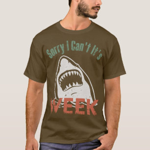 Camiseta Lo siento, no puedo ser el viejo tiburón retro de