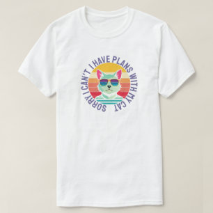 Camiseta Lo Siento, No Puedo Tener Planes Con Mi Gato