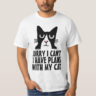 Camiseta LO SIENTO, NO PUEDO TENER PLANES CON MI GATO, Cami