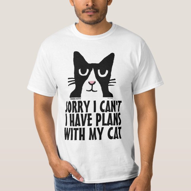 Camiseta LO SIENTO, NO PUEDO TENER PLANES CON MI GATO, Cami (Anverso)