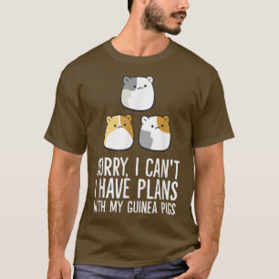 Camiseta Lo siento, no puedo tener planes con mis cerdos de