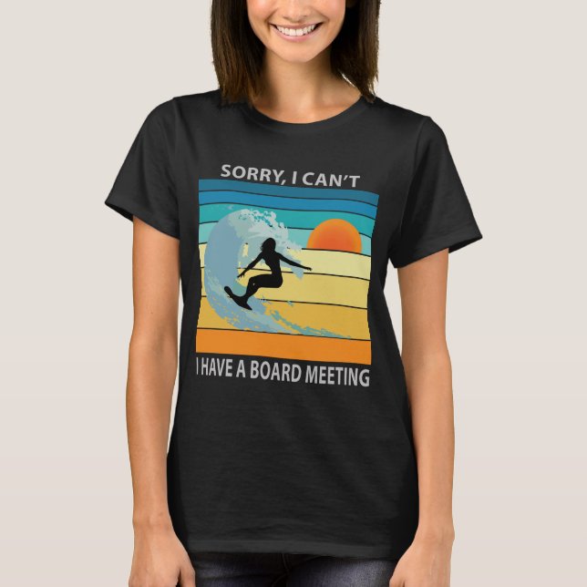 Camiseta Lo siento, no puedo tener una reunión de mesa dive (Anverso)