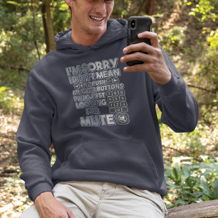 Camiseta Lo siento, no quise decir a tu pulsación de botone