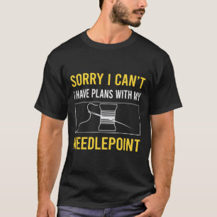 Camiseta Lo Siento, No Se Puede Trabajar En Canvas De Needl
