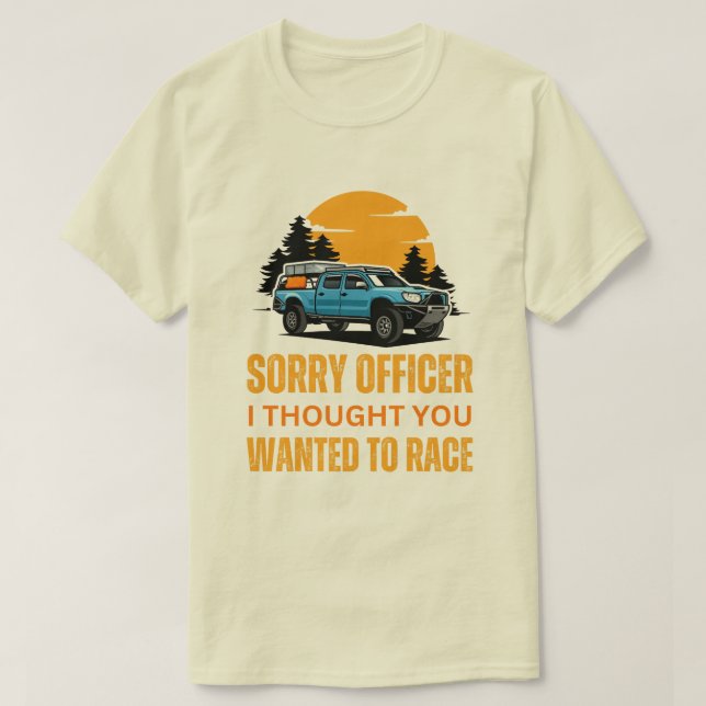 Camiseta Lo siento oficial pensé que querías correr (Diseño del anverso)