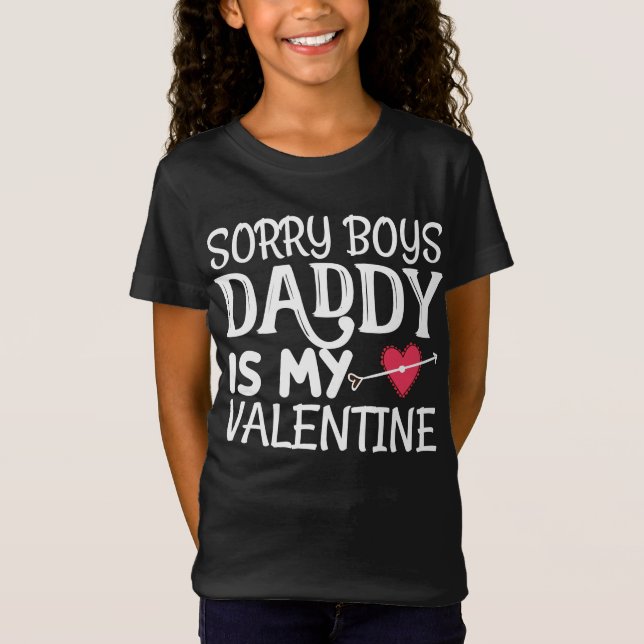 Camiseta Lo siento, papá es mi San Valentín (Anverso)